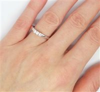 Anello Lorenza Gioielli Donna Montatura A Quattro Punte in Oro Diamante 0.24 Ct AN811004-15 - AN811004-15